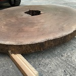 Guyana Teak houten schijf 1300mm